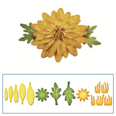 Ножі від Spellbinders - Create a Daisy - Маргаритка, набір