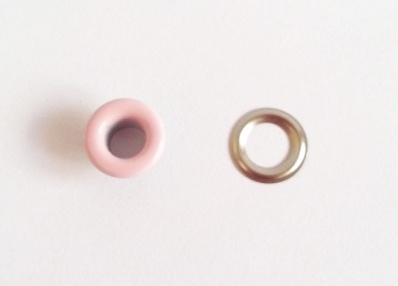 Набор люверсов с кольцом от ScrapEgo - "Розовый матовый", 30 шт.