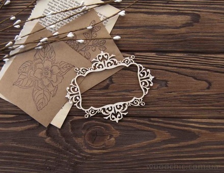 Чипборд від WOODchic - Рамка "Ажурна фігурна"