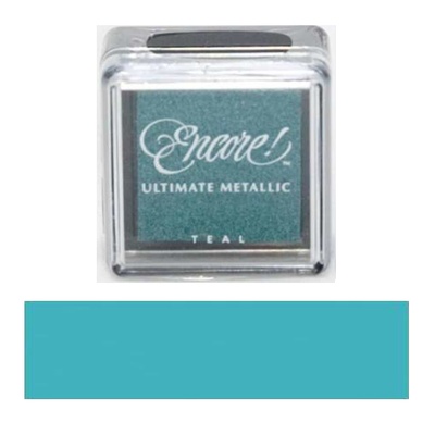 Чорнило Tsukineko Encore Ultimate Metallic Small Ink Pad - Teal