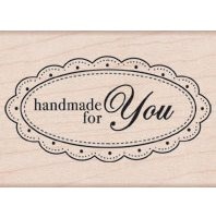 Гумовий штамп Hero Arts - Handmade, дерев’яний блок