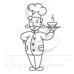 Прозорий фотополімерний штамп від ПСК "Повар" 2