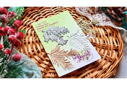 Ніж для вирубки "Хвойна гілка" від AgiArt, 52*61 мм