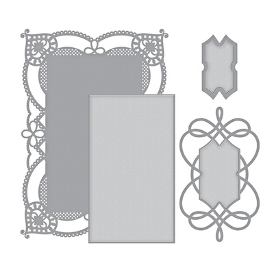 Ножі від Spellbinders - Coralene's Chemise Layering Frame Large