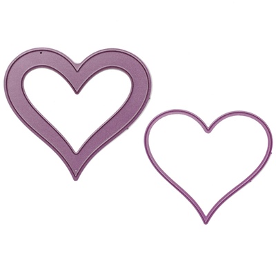 Ножі від Cheery Lynn Designs - Heart Shaker Die Set, 76x70 мм