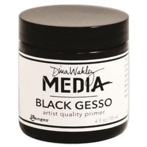 Гесо Ranger - Dina Wakley Media - Black, чорний колір