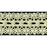 В’язане мереживо, колір білий, ширина 50 мм, довжина 90 см