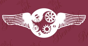 Чипборд від Вензелик - Крила Стімпанк, розмір: 35x97 мм