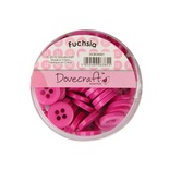 Набір ґудзиків від Dovecraft - Fuchsia, 60 шт.