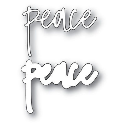 Ножі для вирубки від Memory Box - Peace Jotted Script