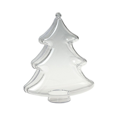 Заготовка для виготовлення ялинки з пластику Новорічна ялинка, 10см, 1 шт. (2 деталі)