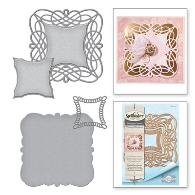 Ножі від Spellbinders - Braided Grace Square
