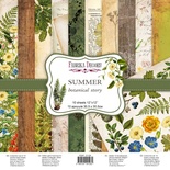 Набір скрап-паперу Summer botanical story 30x30см, ТМ Фабрика Декору