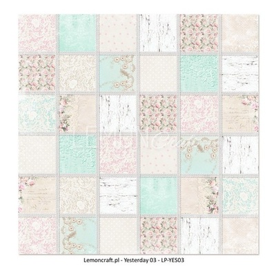 Аркуш двостороннього паперу для скрапбукінгу від LemonCraft - Yesterday 03