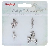 Набір металевих підвісок Кольорові сни, 4 шт.