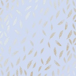 Аркуш одностороннього паперу з фольгуванням Golden Feather Purple, ТМ Фабрика Декору