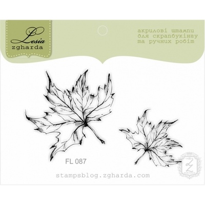 Набор акриловых штампов Lesia Zgharda FL087 Кленовые листья, 2 шт