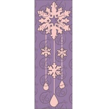 Чипборд, підвіска "Сніжинка"