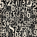 Аркуш скрап-паперу Echo Park - NUMBERS, 30x30 см