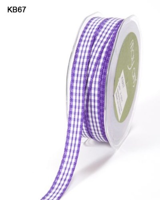 Стрічка Solid/Check, ширина 9,5 мм, колір purple, 90 см