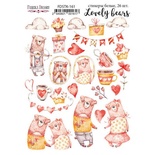 Набір наліпок (стікерів) 26 шт. Lovely bears #161, ТМ Фабрика Декору