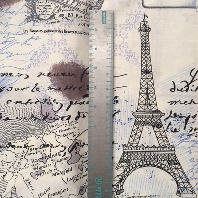 Ткань, 100% хлопок - Париж, 100х65 см