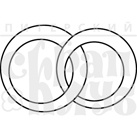 Акриловий штамп "Брачні кільця"