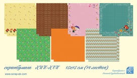 Набір паперу - ХІП-ХОП, папір гладка, 14л., 15x15, 190 г/м²