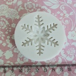 Силіконова форма (молд) - Сніжинка велика, розмір: 52 мм