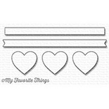 Лезвие My Favorite Things - Die-namics Hearts in a Row - Horizontal