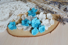 Набір квітів з тутового паперу WOODchic - Гортензії 088