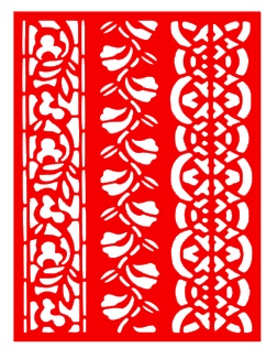 Трафарет - Бордюри 8, 15*20см