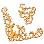 Ножи от Spellbinders - Bird Scrolls