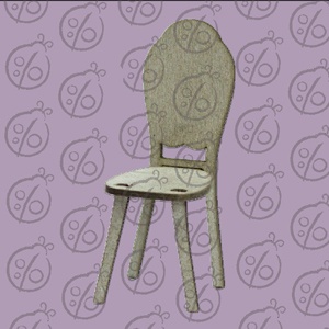 Заготовка з чіпборду, Мініатюра "Стільчик"