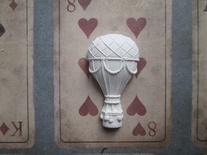 Гипсовое украшение - Воздушный шар, 2х4см