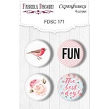 Набір скрап-фішок від ТМ Фабрика Декору з 4 шт. No 171