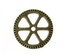 Металлическая шестеренка, цвет античная бронза, диаметр 15 мм, 1 шт.