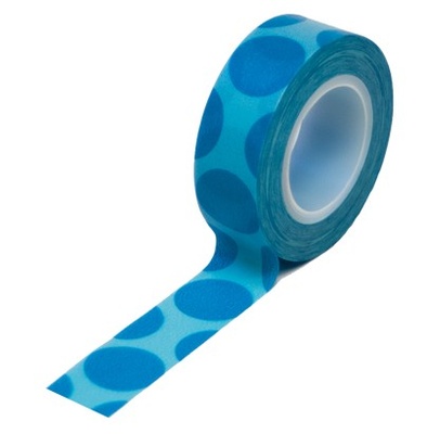 Паперовий скотч Queen & Co - Trendy Tape Mega Dot Blue, 1 шт