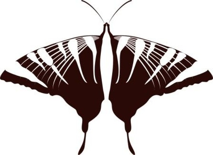 Акриловый штамп Butterfly 7 Бабочка, размер 5.4 * 3.9 см