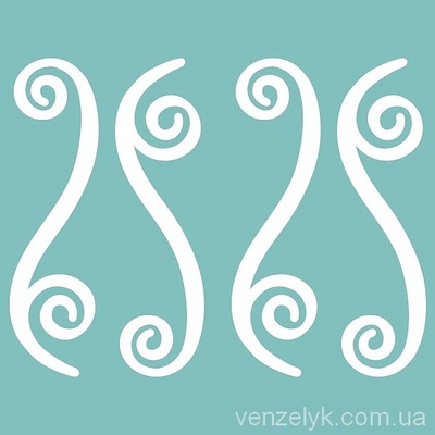 Чипборд от Вензелик - Набор вензелей 20, размер: 12x44 мм