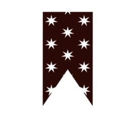 Акриловый штамп Christmas Stamp SR049b Флажок, размер 1,9 * 3,8 см