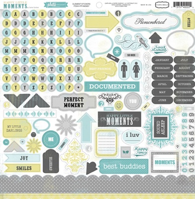 Наклейки от Echo Park - Happy Little Moments Element Stickers