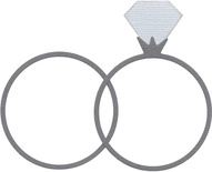 Ніж для вирубки Lifestyle Crafts - QuicKutz - Wedding rings