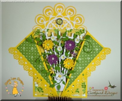 Ножі для вирубки від Cheery Lynn Designs - Trellis - ґратка для квітів