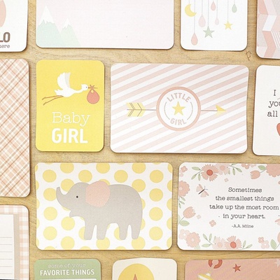 Набір карток Project Life by Becky Higgins - Value Kit - Lullaby Girl, 120 елементів