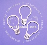 Чипборд від Wycinanka - Лампочки, 3 шт.