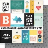 Аркуш скрап-паперу від Crate Paper - Cool Kid - Run & Jump, 30x30см