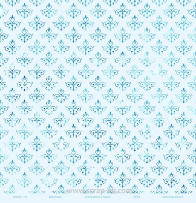 Аркуш паперу з глітером від Євгенія Курдібановська TM - "Блакитний", 30x30 см