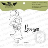 Набір акрилових штампів Lesia Zgharda Love you! N082a