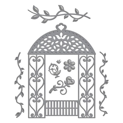 Ніж для вирубки від Spellbinders - Victorian Garden Floral Gazebo